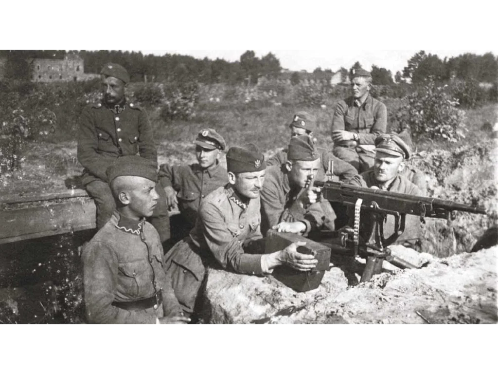 Polskie pozycje pod Miłosną, sierpień 1920